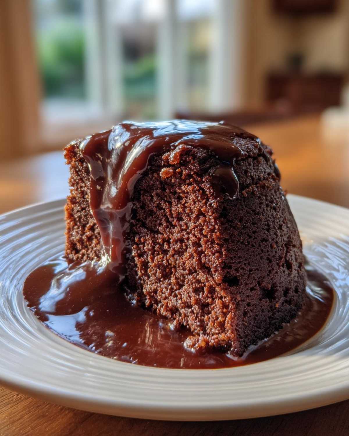 Hot Fudge Pudding Cake (Self-Saucing Chocolate Dessert) - detail 4