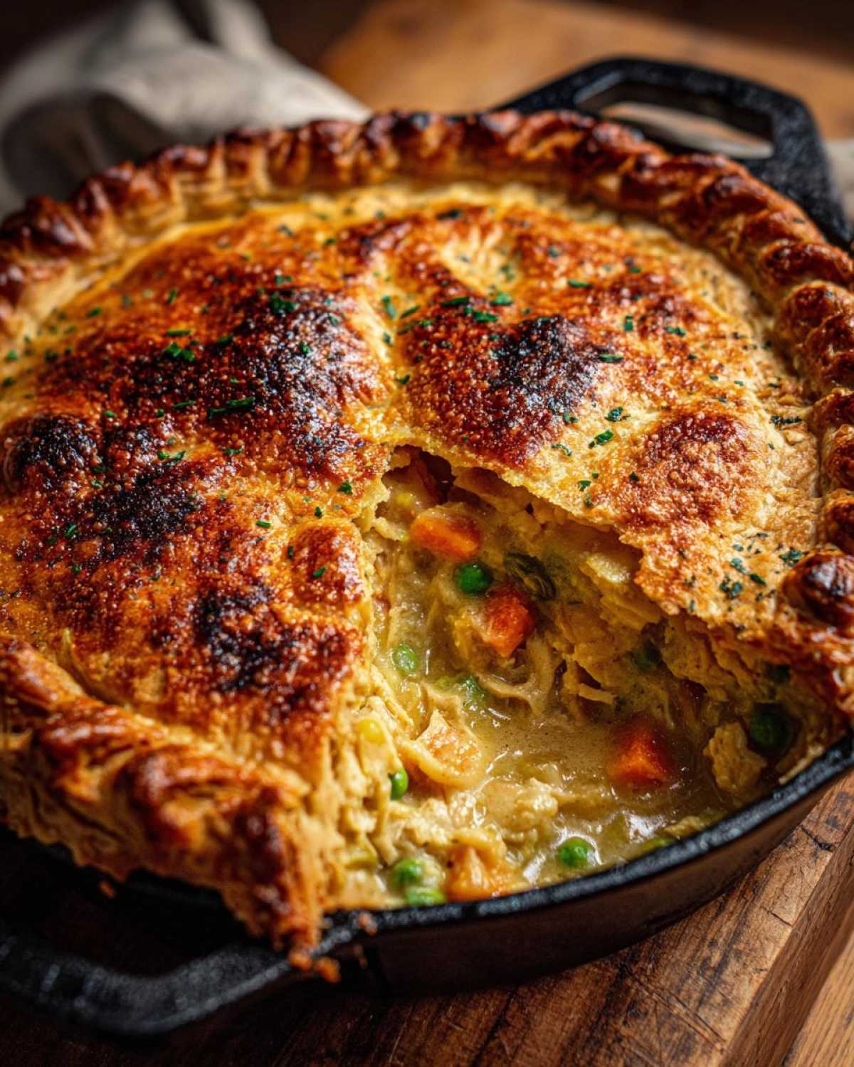 Leftover Turkey Pot Pie (Comforting Day-After Dinner) - detail 1