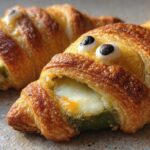 Mummy Jalapeño Poppers (Spooky Halloween Appetizer)