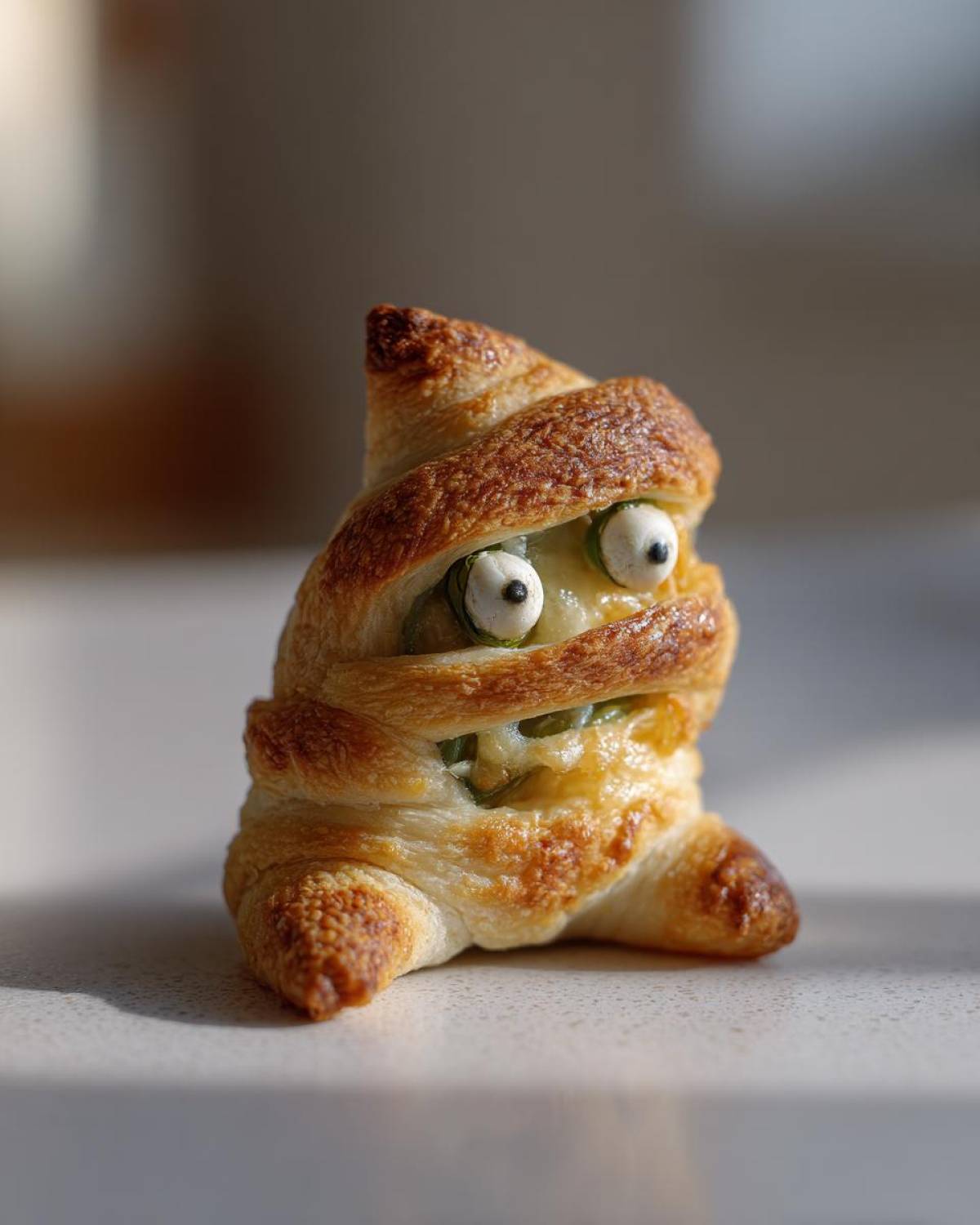 Mummy Jalapeño Poppers (Spooky Halloween Appetizer) - detail 4