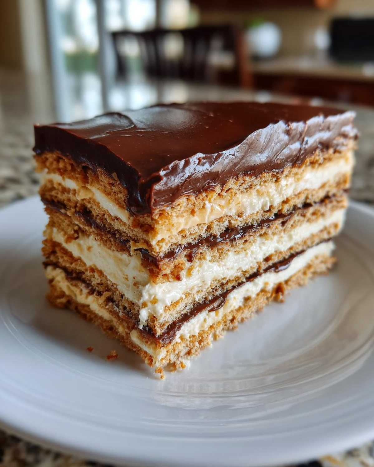 No-Bake Chocolate Eclair Cake (Retro Icebox Dessert) - detail 1