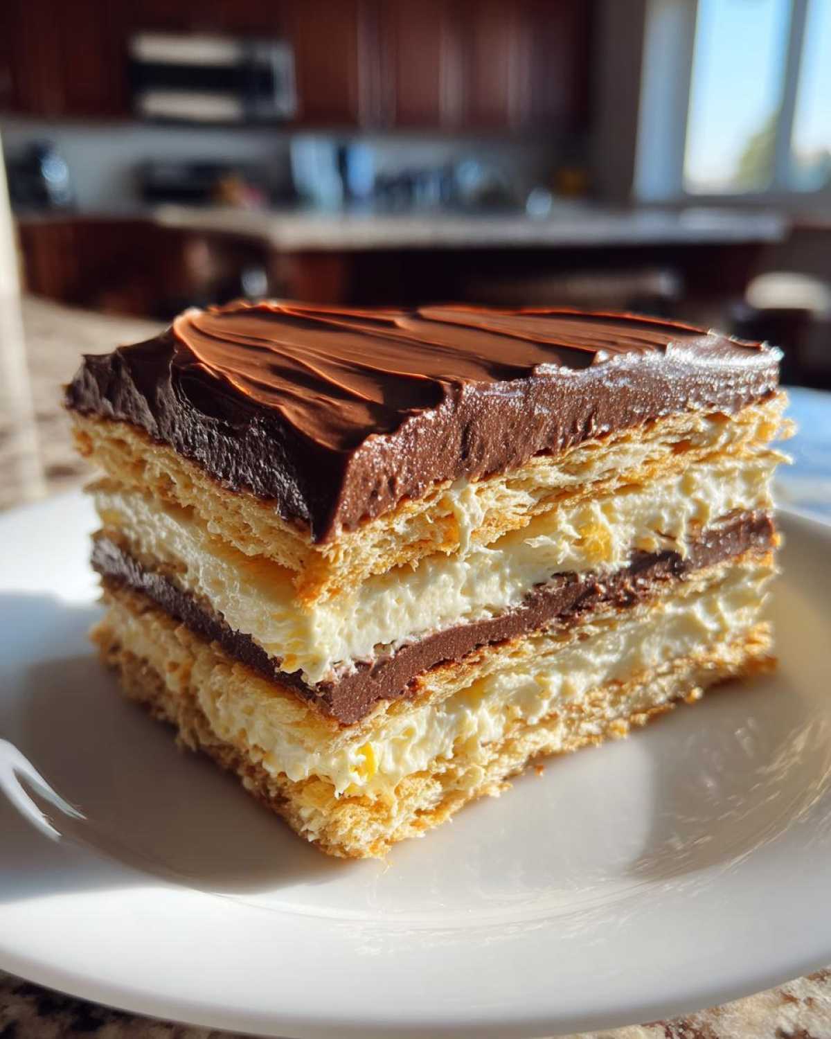 No-Bake Chocolate Eclair Cake (Retro Icebox Dessert) - detail 4