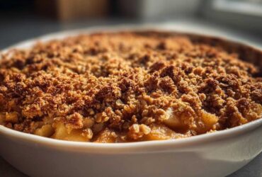 Old-Fashioned Apple Crisp (Warm & Cozy Dessert)