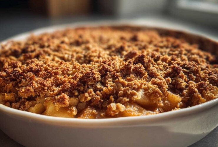 Old-Fashioned Apple Crisp (Warm & Cozy Dessert)