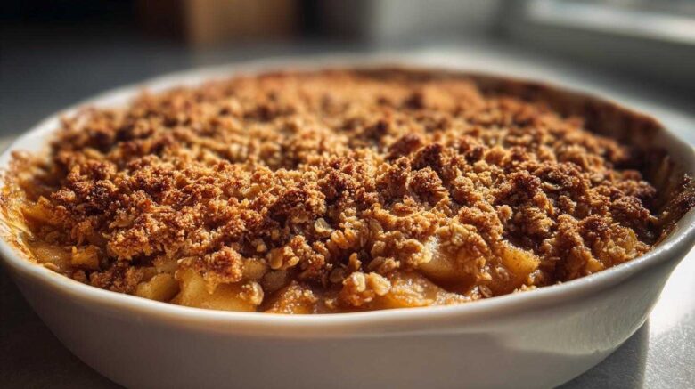 Old-Fashioned Apple Crisp (Warm & Cozy Dessert)