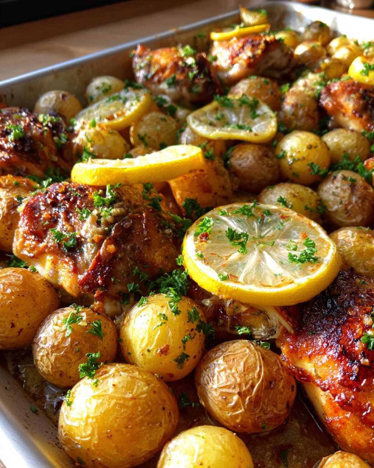 One-Pan Lemon Garlic Chicken & Potatoes (30-Minute Dinner) - detail 2