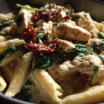 One-Pot Creamy Tuscan Chicken Pasta (Ready in 25 Minutes)
