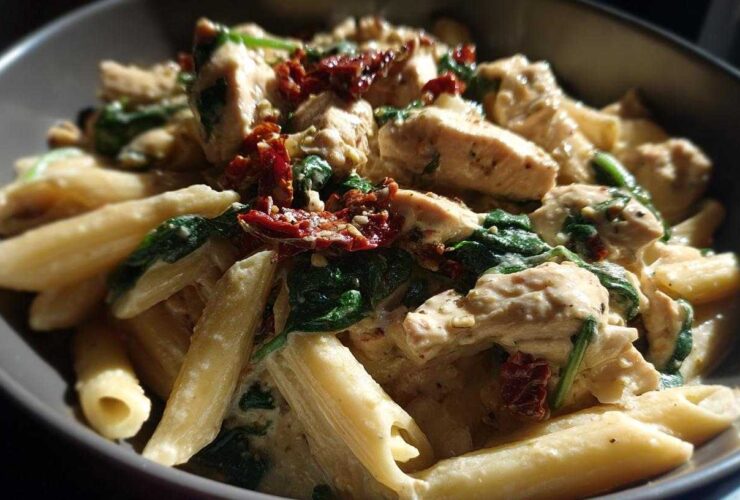 One-Pot Creamy Tuscan Chicken Pasta (Ready in 25 Minutes)