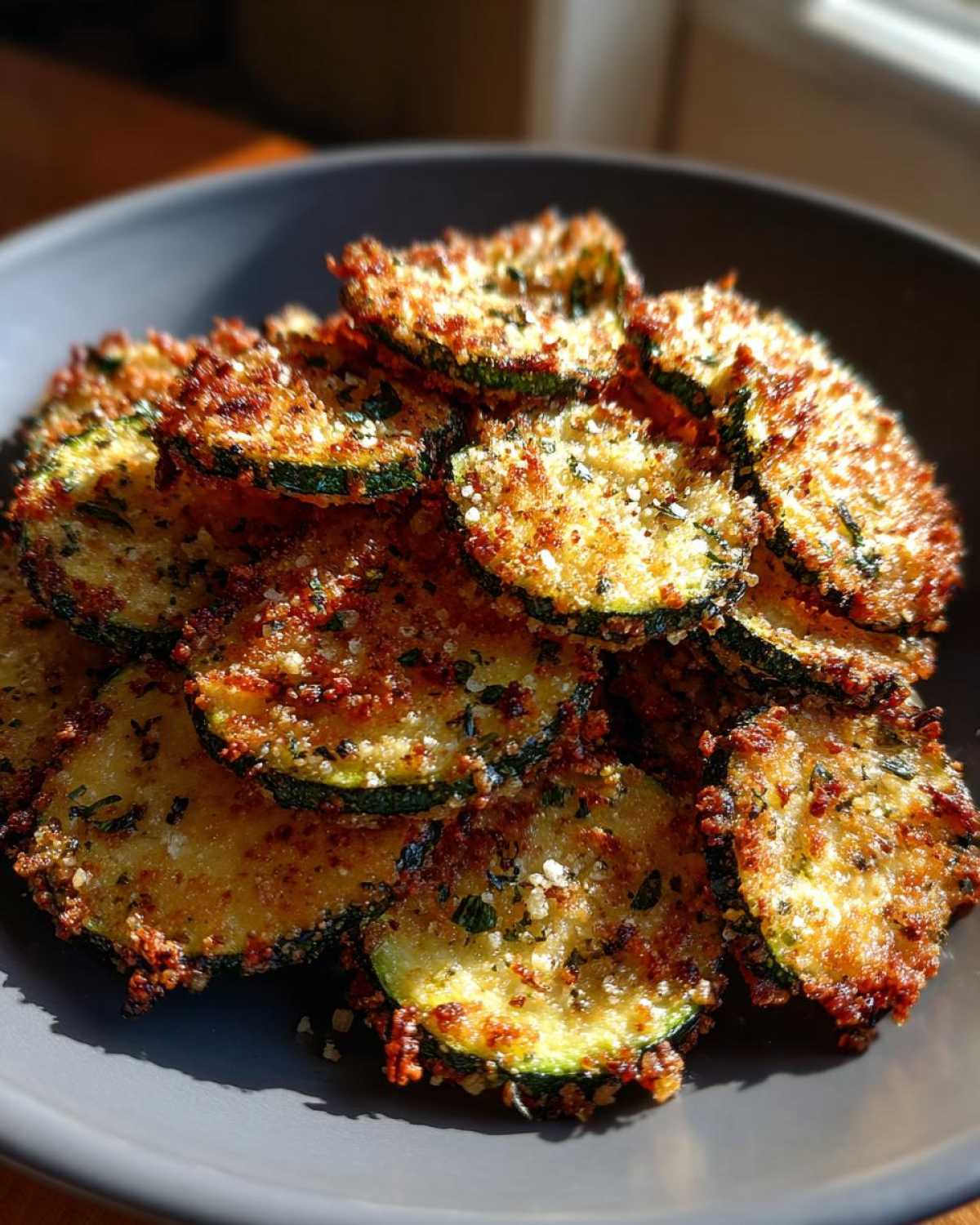 Parmesan Zucchini Chips (Oven-Baked Guilt-Free Snack) - detail 1