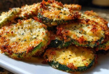 Parmesan Zucchini Chips (Oven-Baked Guilt-Free Snack)