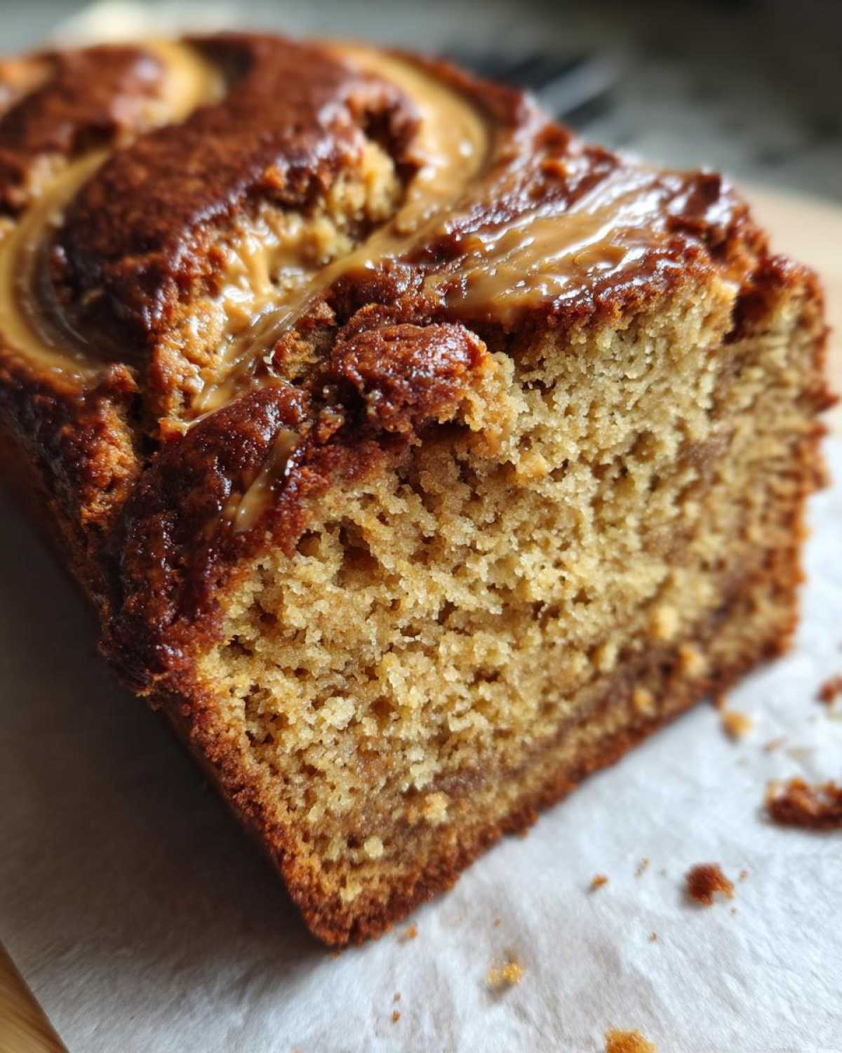 Peanut Butter Banana Bread (Moist Twist on a Classic) - detail 2
