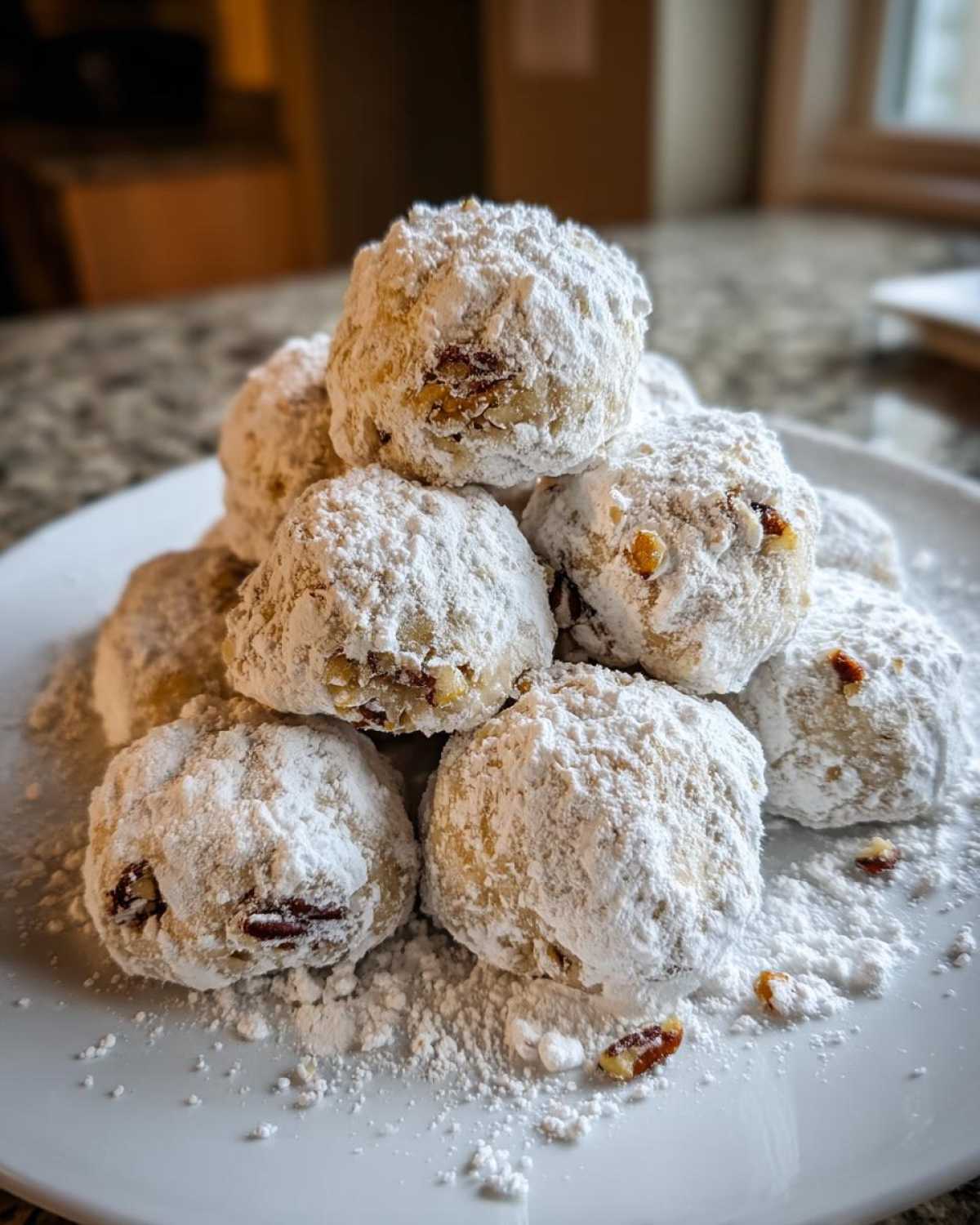 Pecan Snowball Cookies (Melt-in-Your-Mouth Holiday Treat) - detail 3