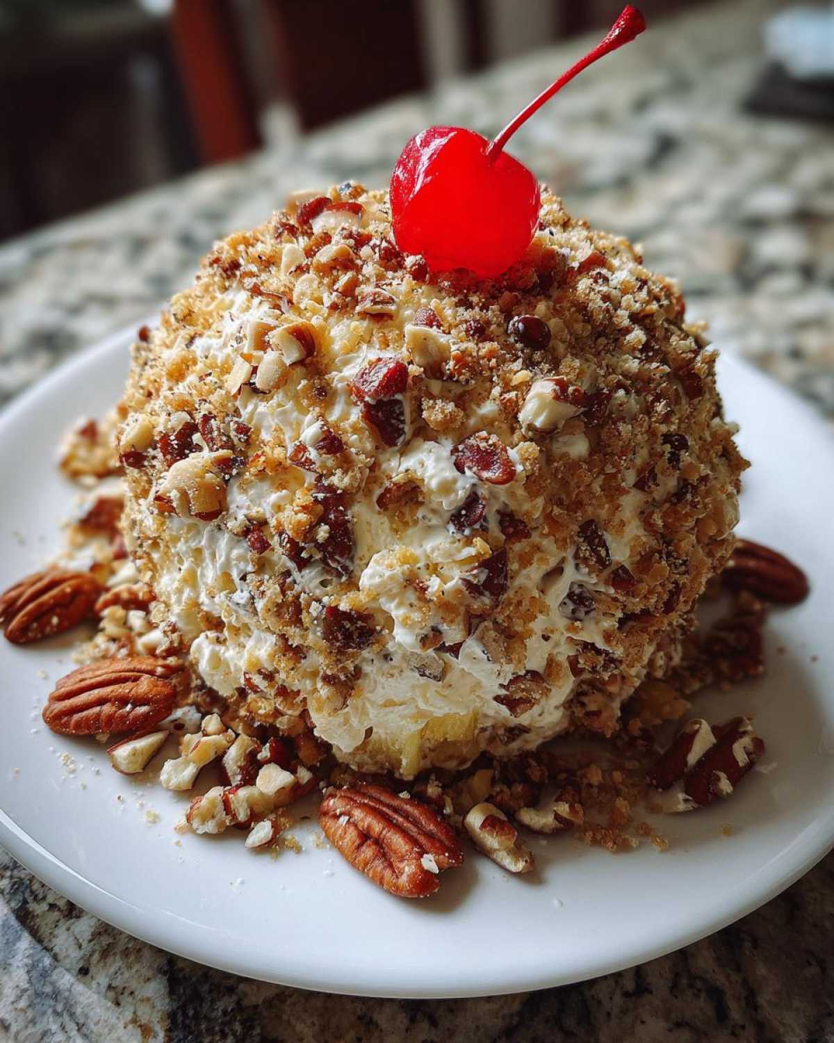 Pineapple Cheese Ball (Retro Holiday Party Snack) - detail 4