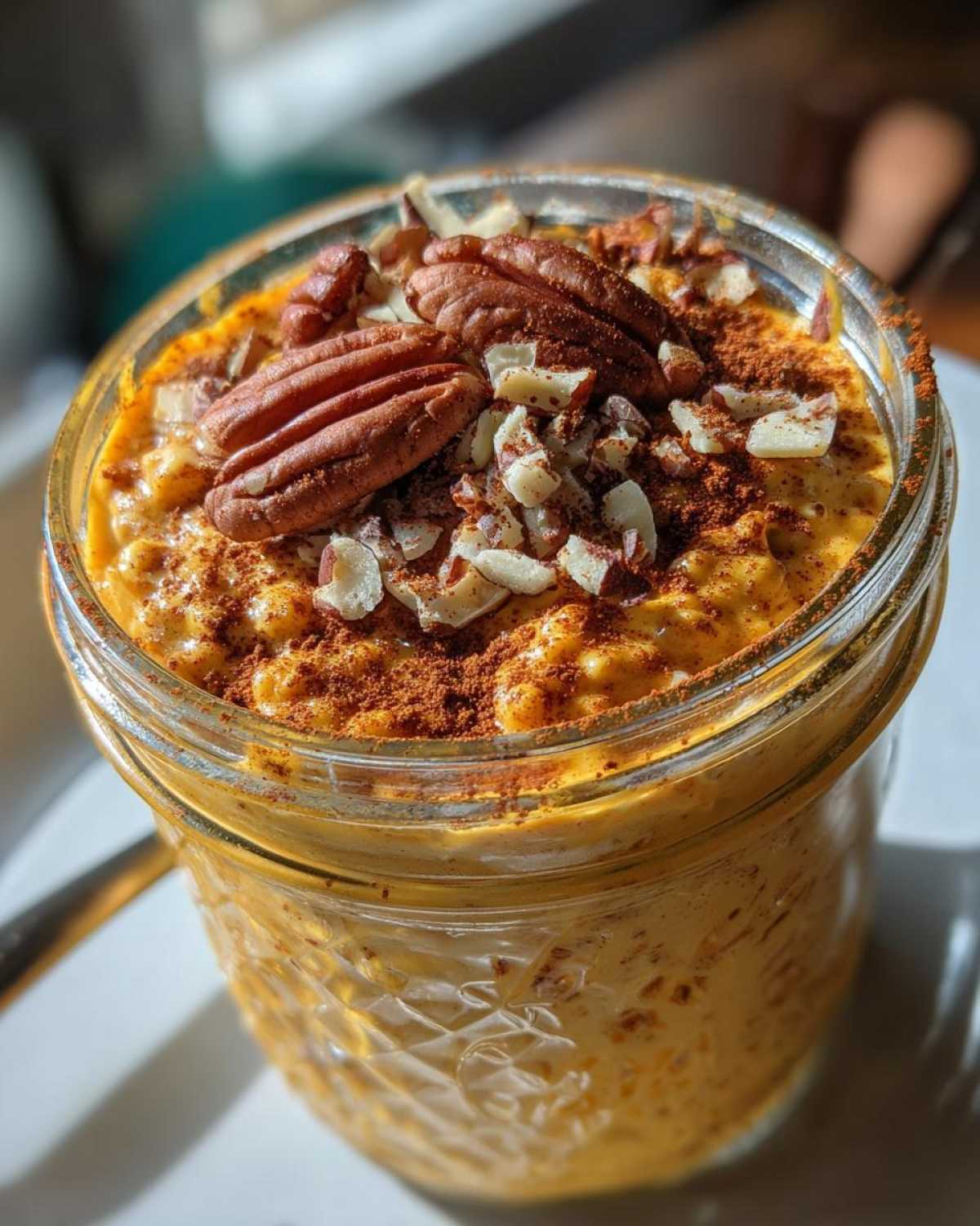 Pumpkin Pie Overnight Oats (Dessert for Breakfast!) - detail 1