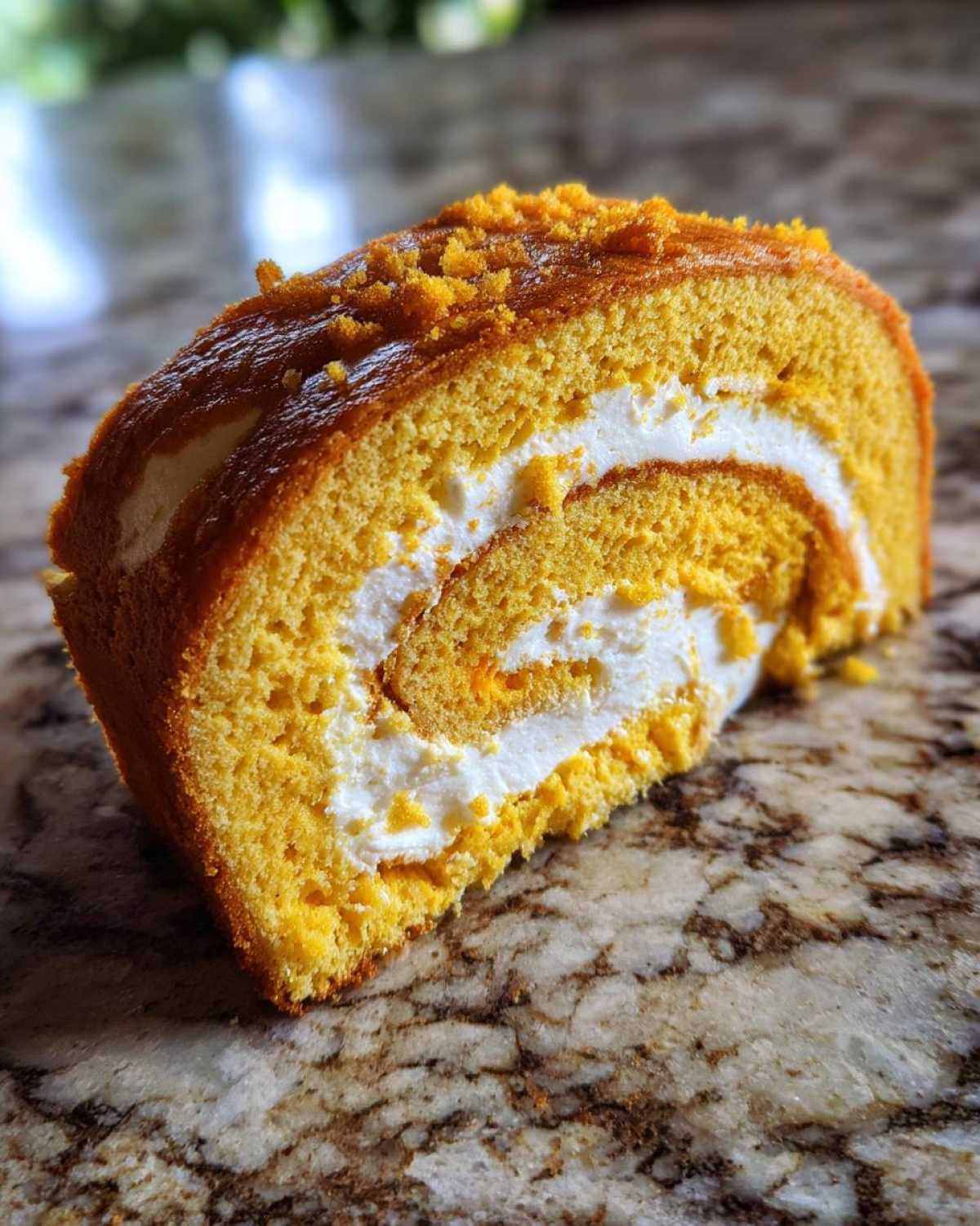Pumpkin Roll Cake (Impressive Holiday Dessert) - detail 2