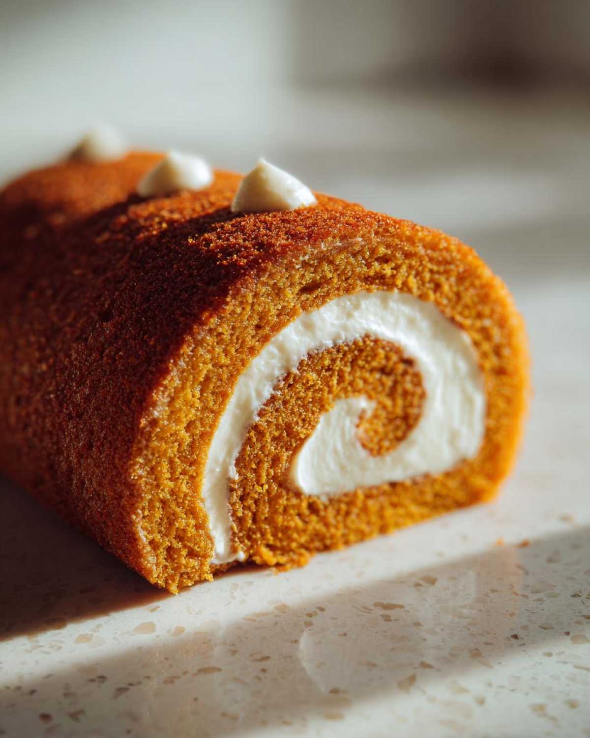 Pumpkin Roll Cake (Impressive Holiday Dessert) - detail 3