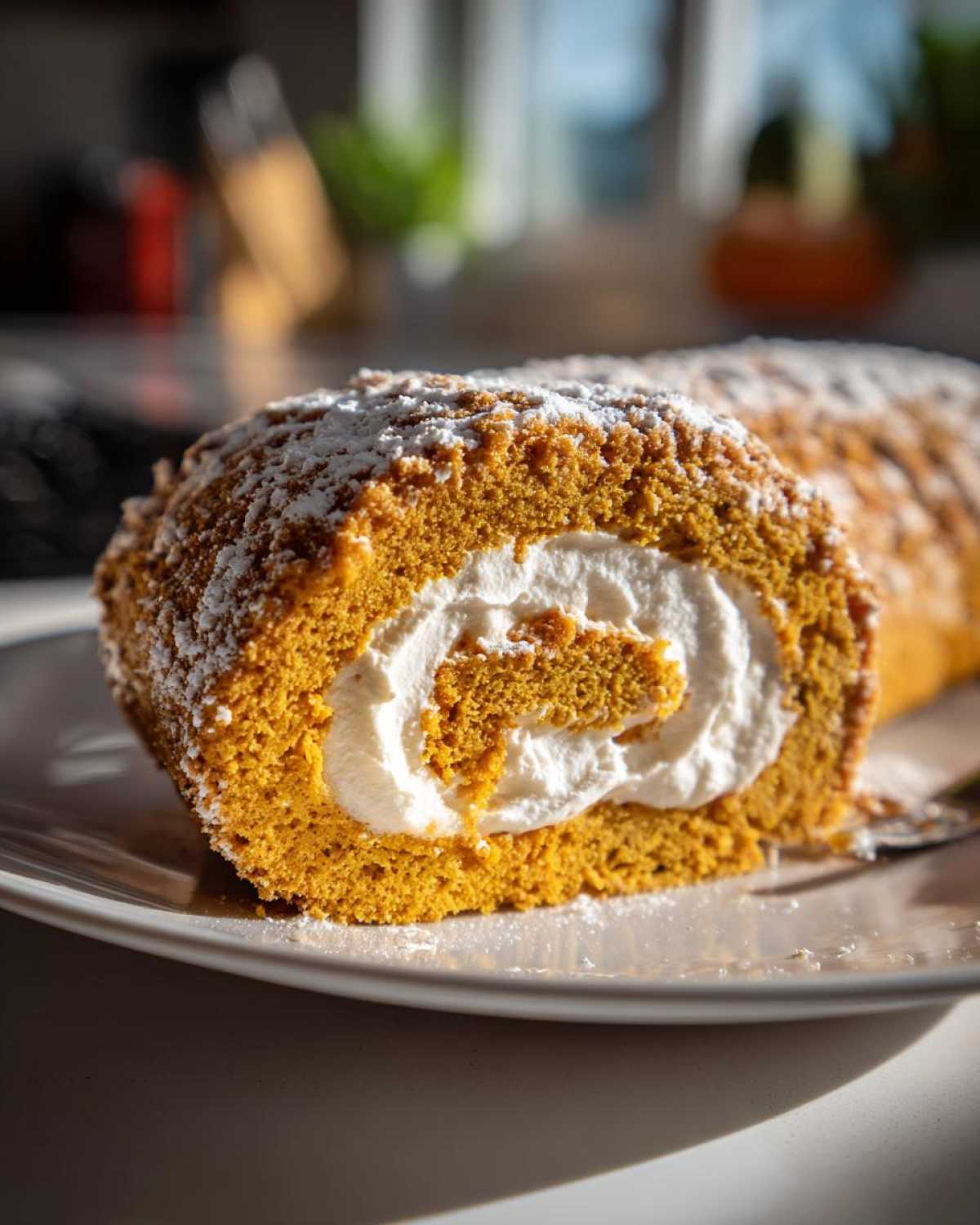 Pumpkin Roll Cake (Impressive Holiday Dessert) - detail 4