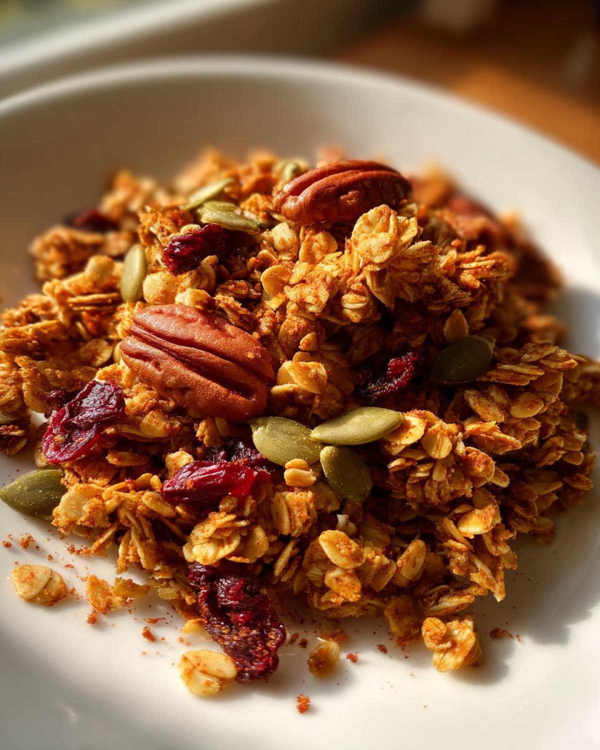 Pumpkin Spice Granola (Crunchy Fall Breakfast Topper) - detail 1