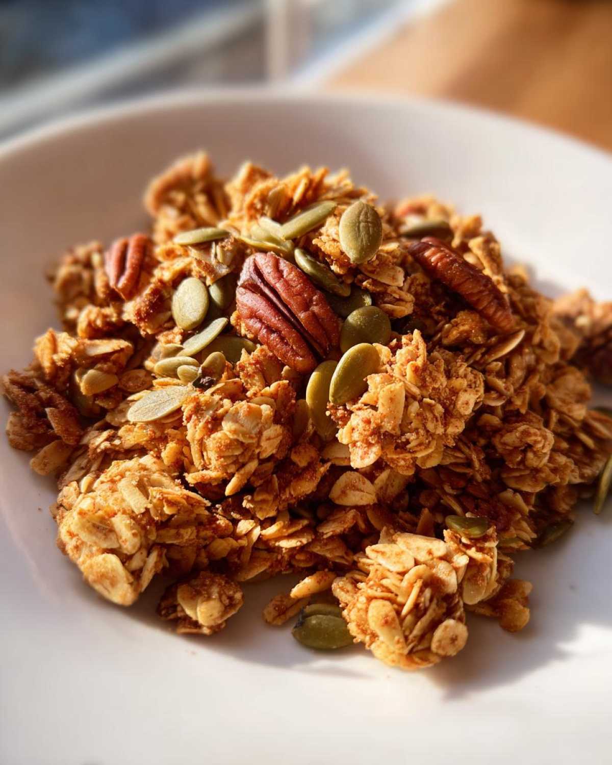 Pumpkin Spice Granola (Crunchy Fall Breakfast Topper) - detail 3