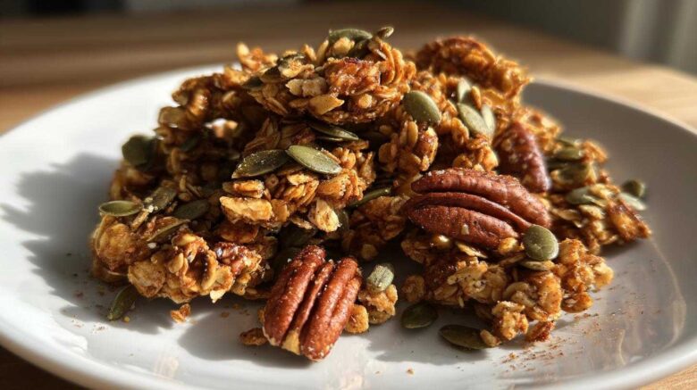 Pumpkin Spice Granola (Crunchy Fall Breakfast Topper)
