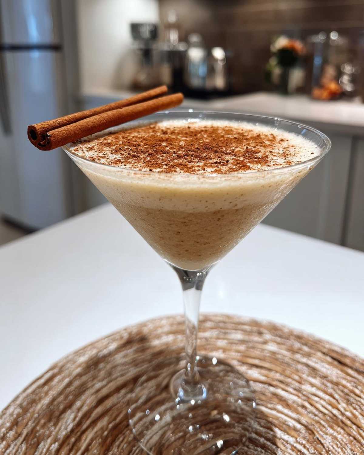 Pumpkin Spice Martini (Creamy Dessert Cocktail) - detail 1