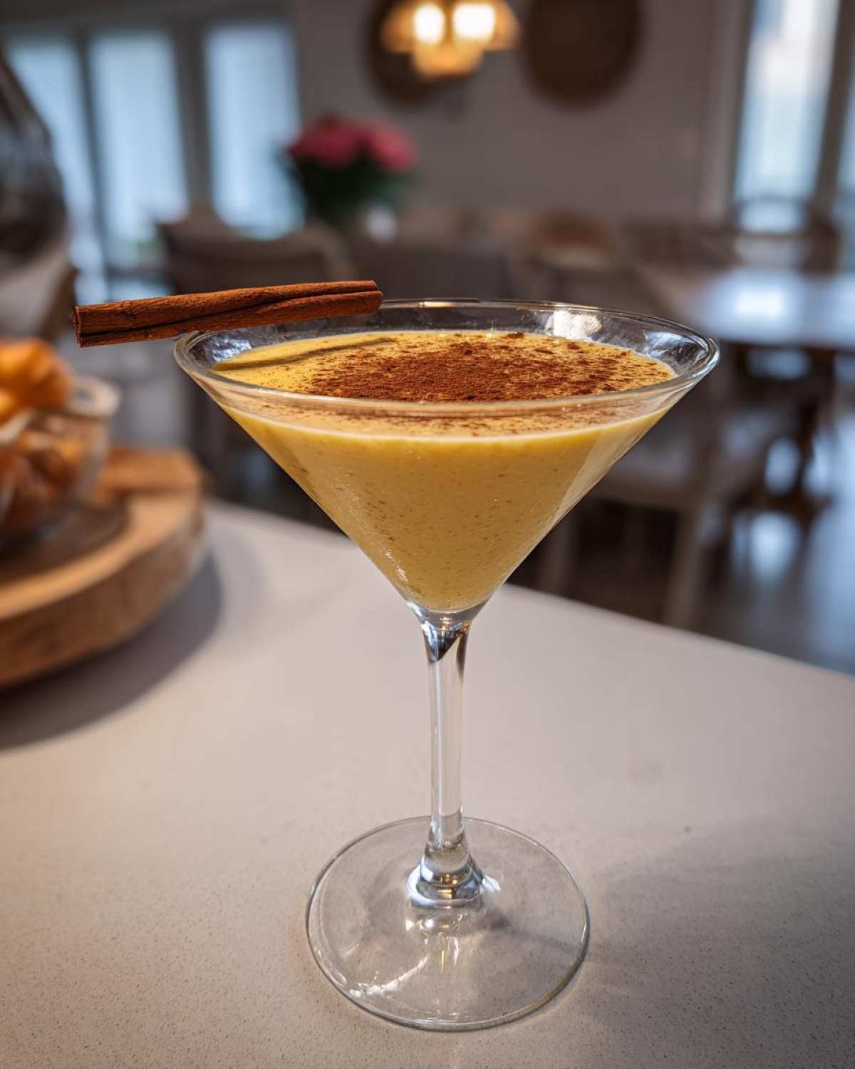 Pumpkin Spice Martini (Creamy Dessert Cocktail) - detail 2