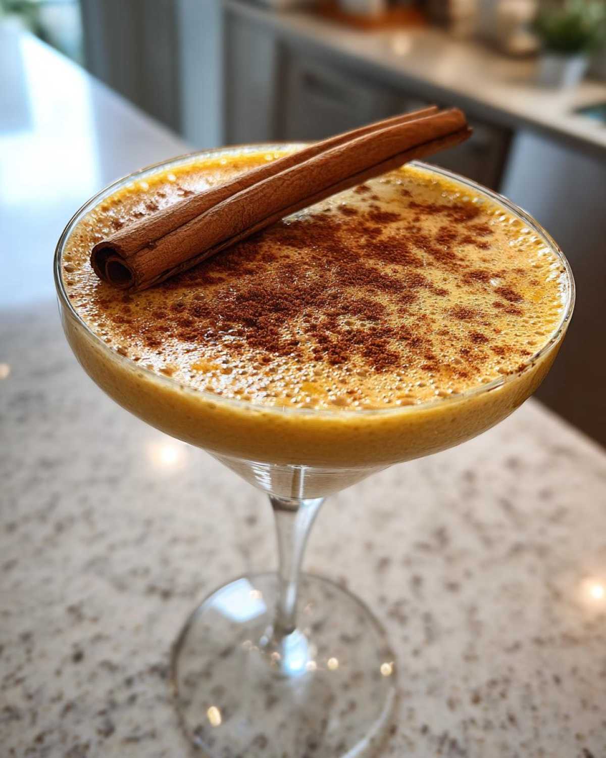 Pumpkin Spice Martini (Creamy Dessert Cocktail) - detail 4