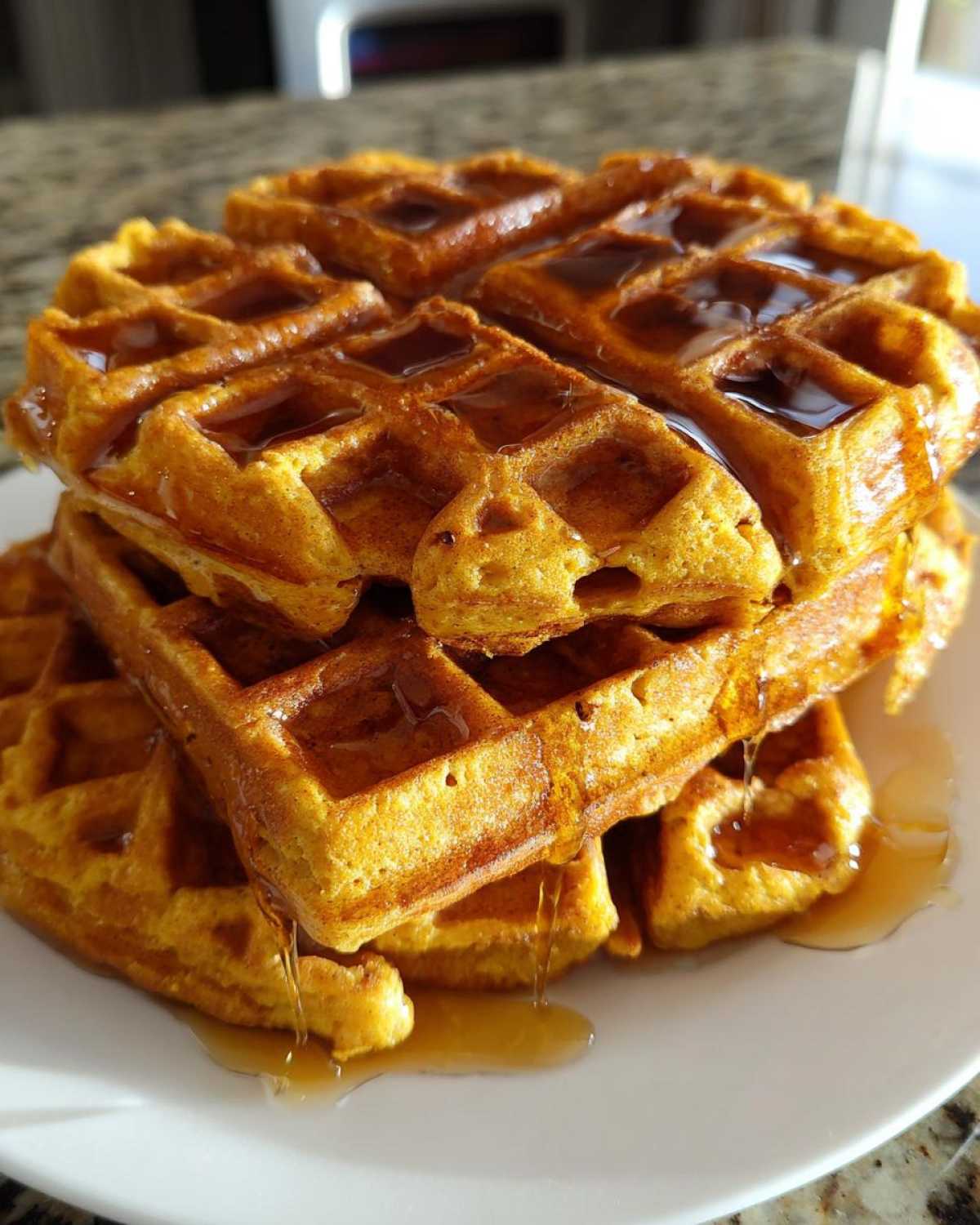 Pumpkin Spice Waffles (Crispy Fall Breakfast Treat) - detail 1