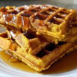 Pumpkin Spice Waffles (Crispy Fall Breakfast Treat)