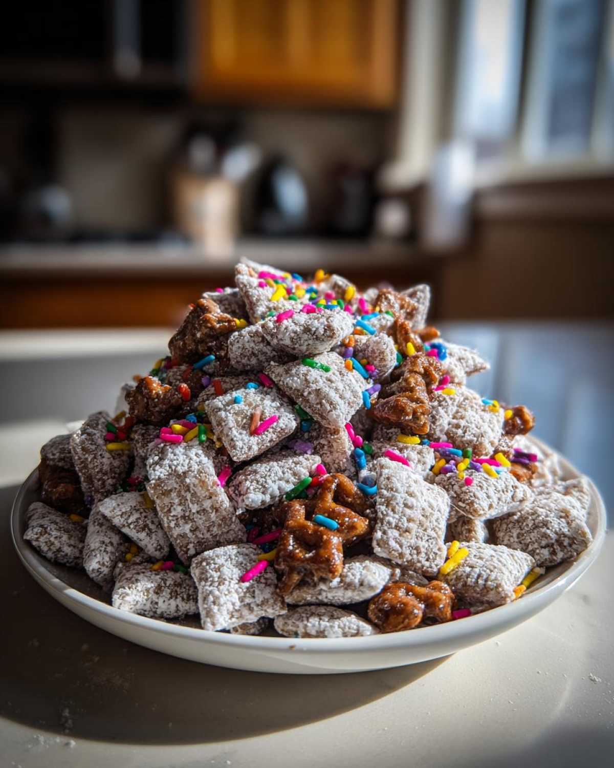 Reindeer Chow (Holiday Muddy Buddies Snack Mix) - detail 3