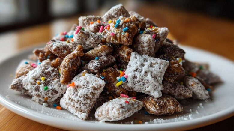 Reindeer Chow (Holiday Muddy Buddies Snack Mix)