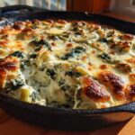 Skillet Spinach Artichoke Dip (Ooey-Gooey Party Appetizer)