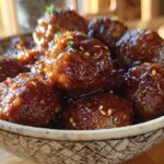 Slow Cooker Honey Garlic Meatballs (Set & Forget Dinner)