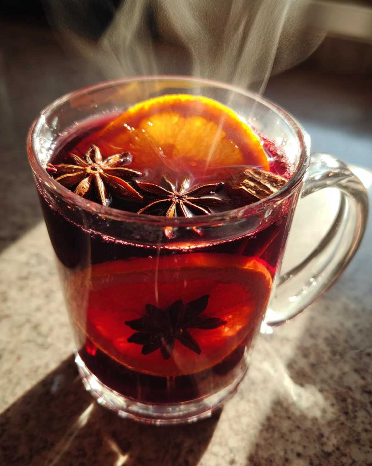 Slow Cooker Mulled Wine (Warm Holiday Party Drink) - detail 2