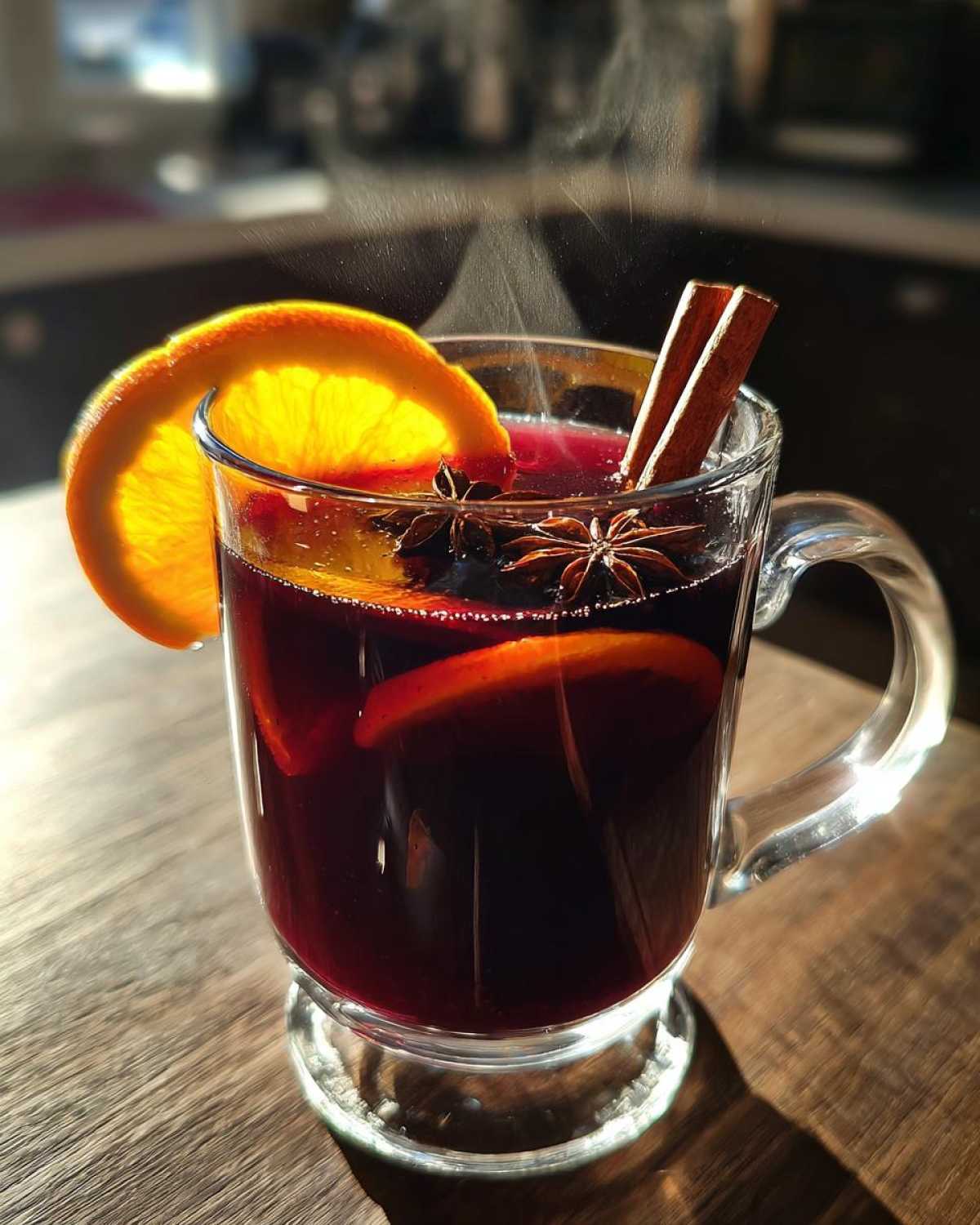 Slow Cooker Mulled Wine (Warm Holiday Party Drink) - detail 3