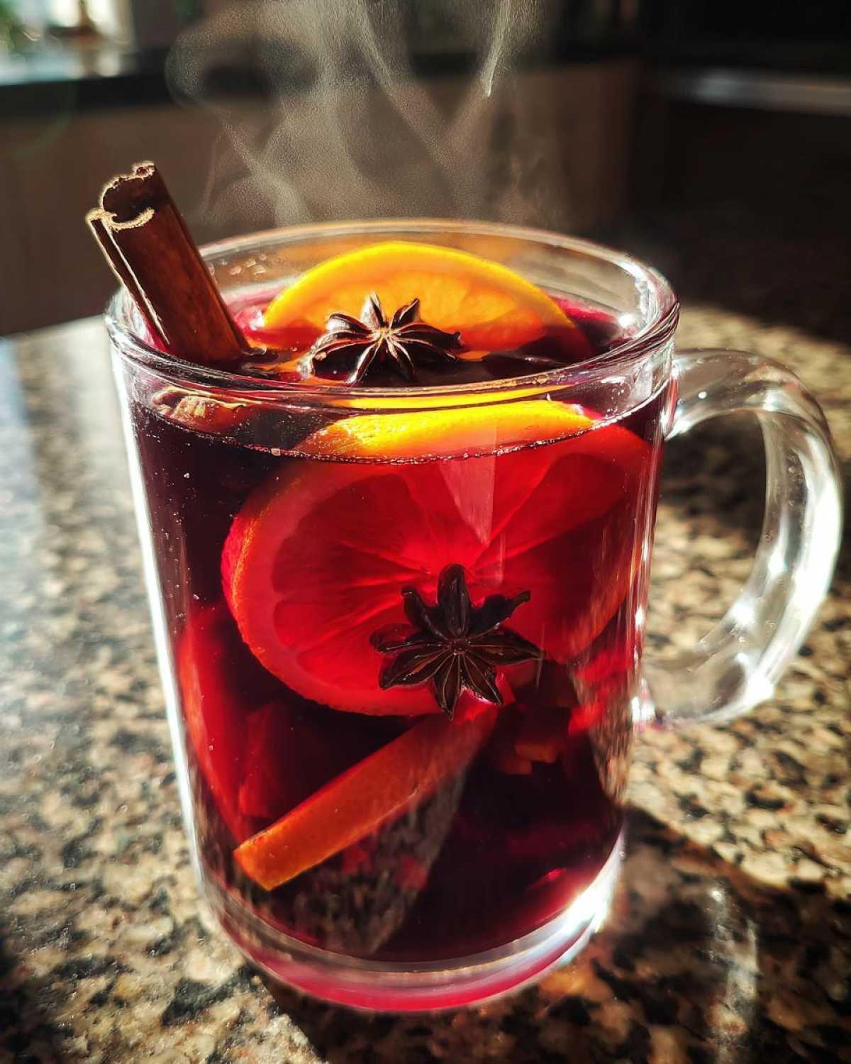 Slow Cooker Mulled Wine (Warm Holiday Party Drink) - detail 4