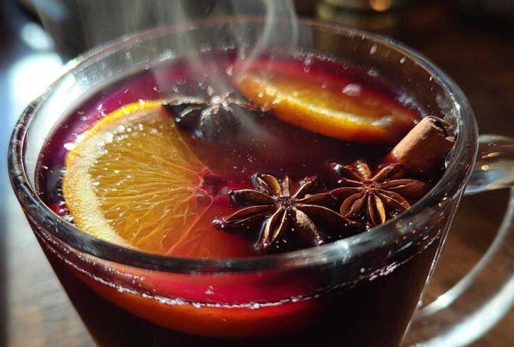 Slow Cooker Mulled Wine (Warm Holiday Party Drink)