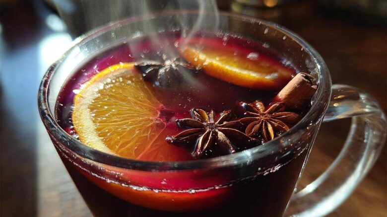 Slow Cooker Mulled Wine (Warm Holiday Party Drink)