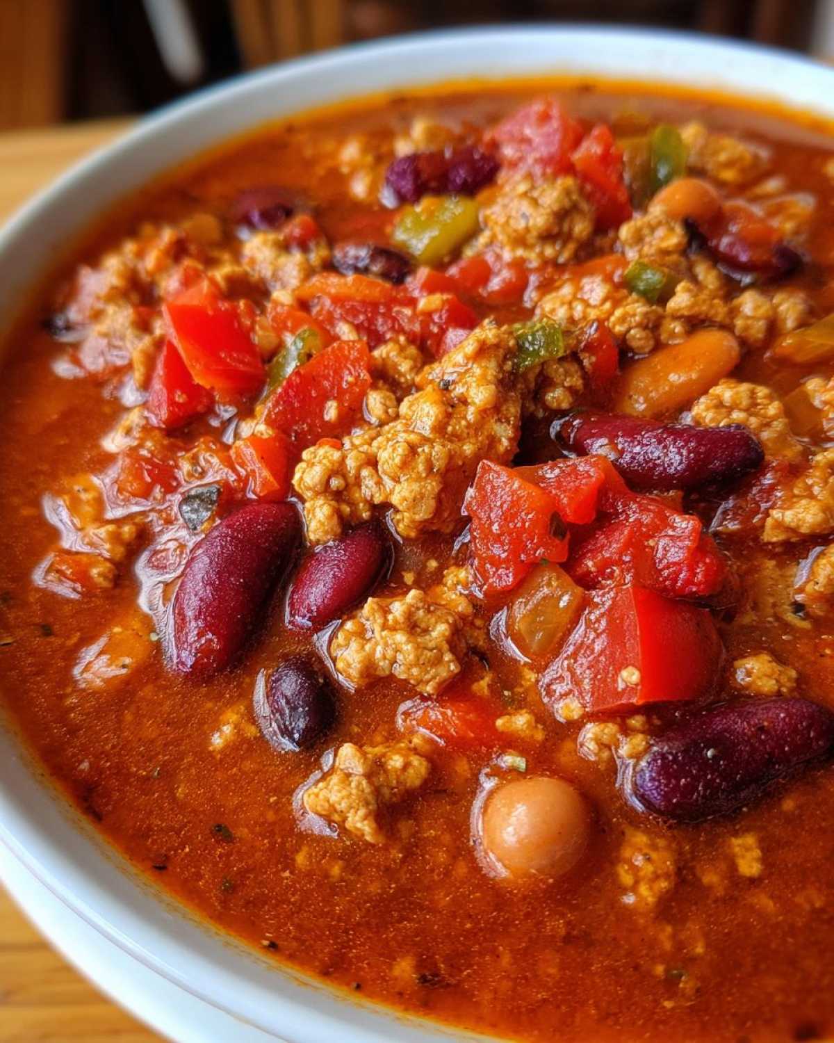 Slow Cooker Turkey Chili (Healthy & Hearty) - detail 1