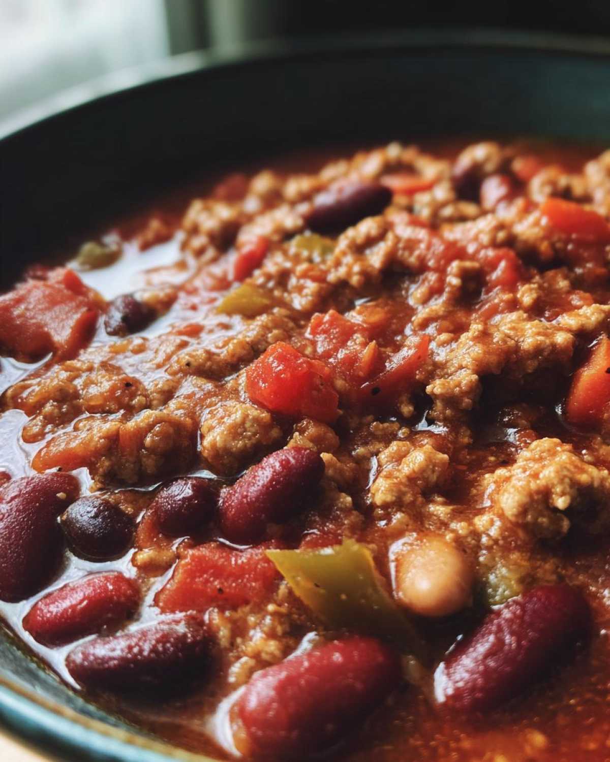 Slow Cooker Turkey Chili (Healthy & Hearty) - detail 3