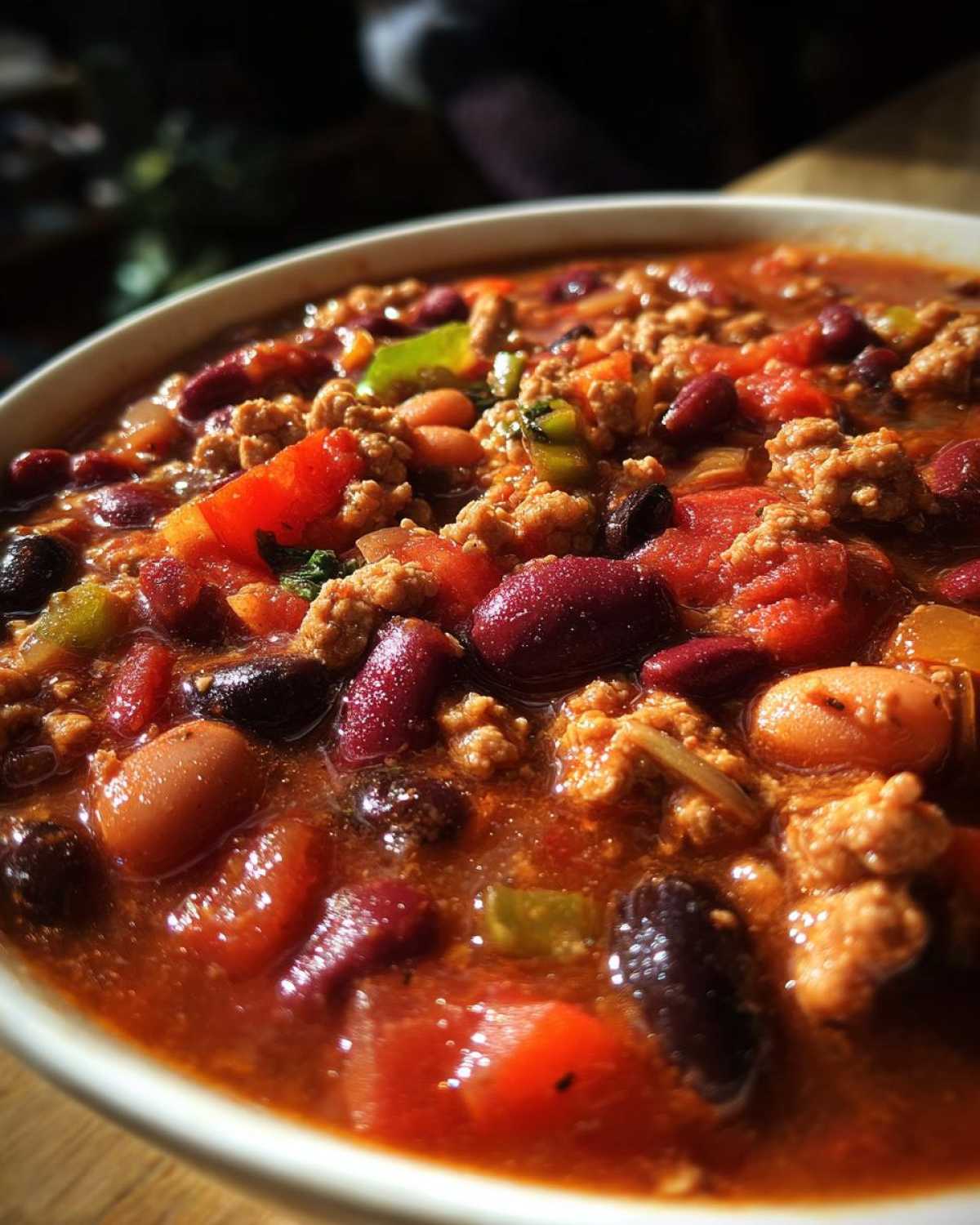 Slow Cooker Turkey Chili (Healthy & Hearty) - detail 4
