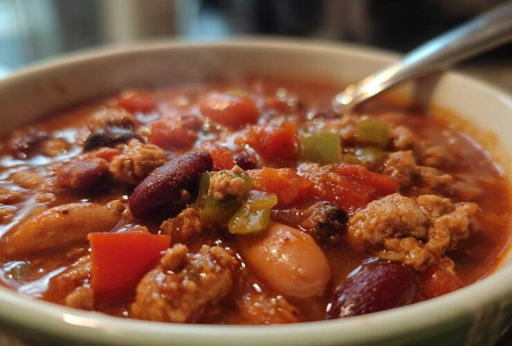 Slow Cooker Turkey Chili (Healthy & Hearty)