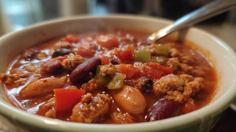 Slow Cooker Turkey Chili (Healthy & Hearty)