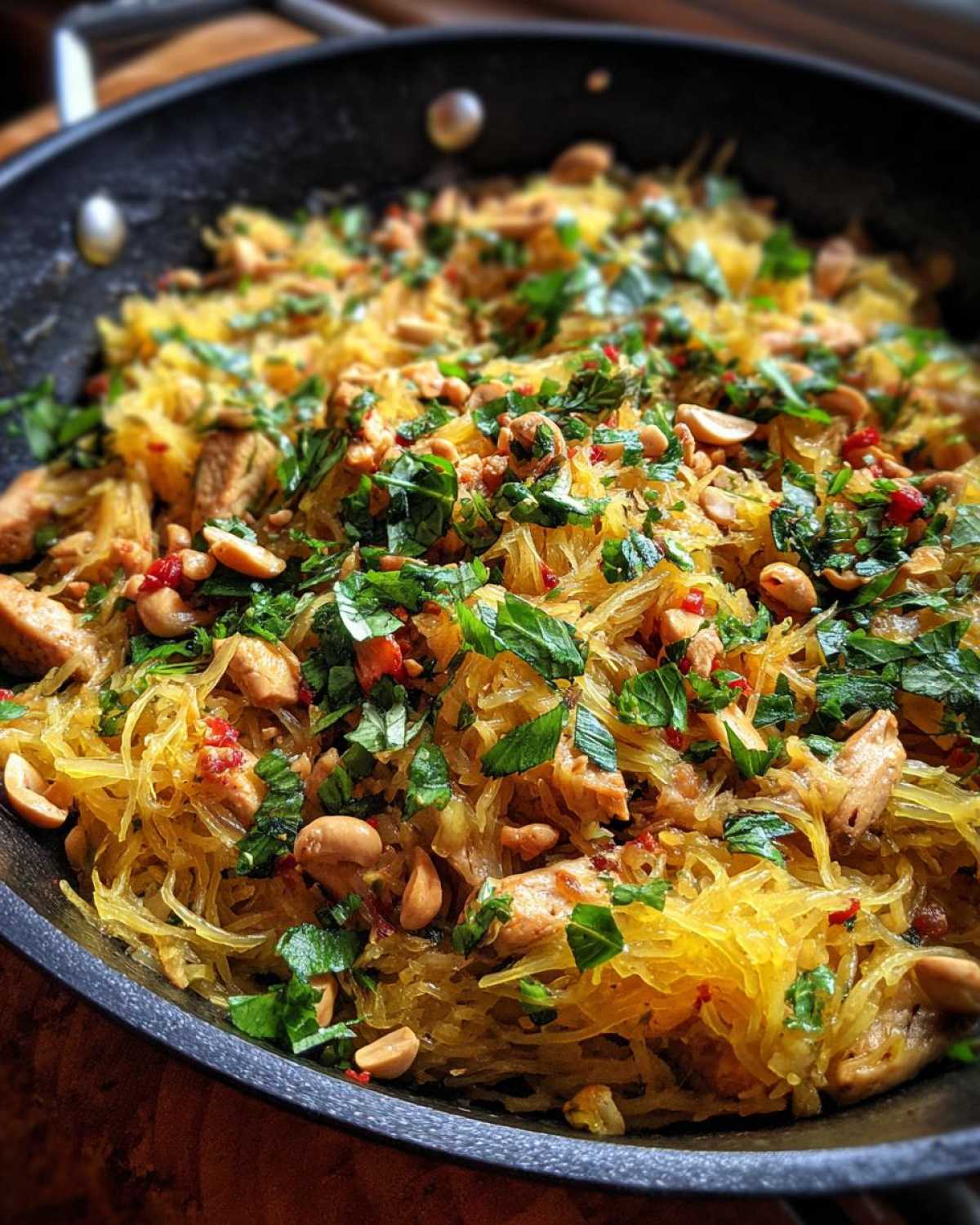 Spaghetti Squash Pad Thai (Low-Carb Takeout Fix) - detail 1