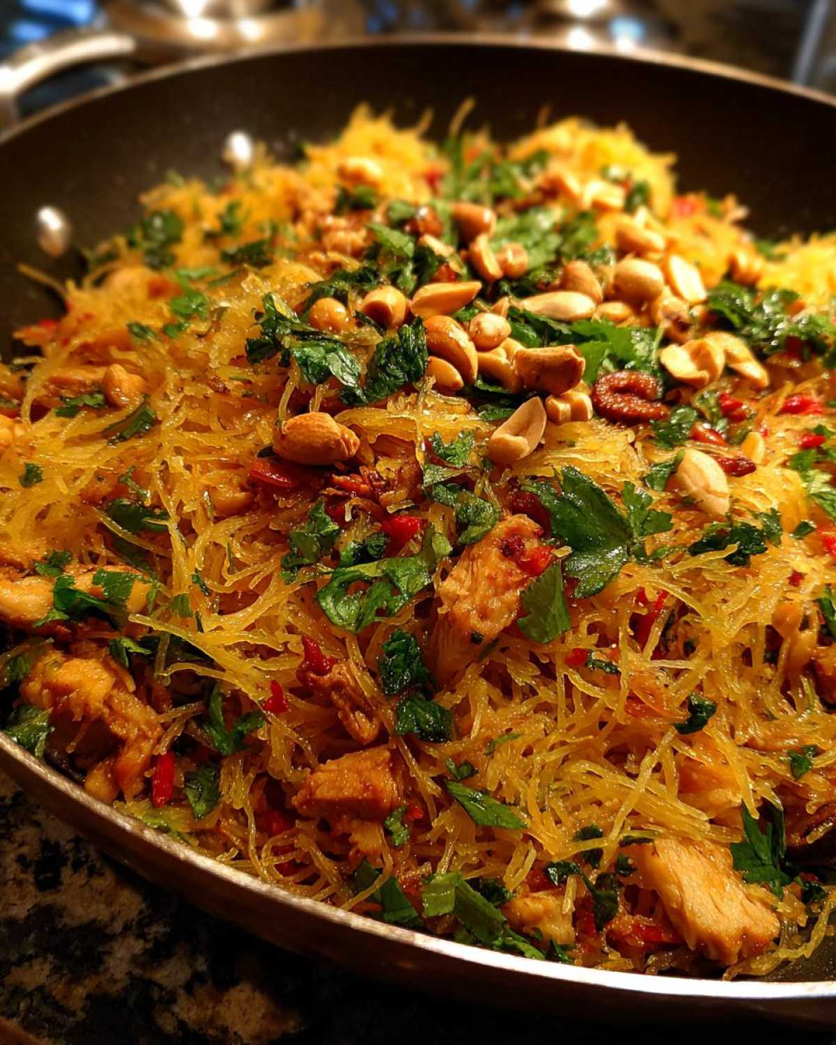 Spaghetti Squash Pad Thai (Low-Carb Takeout Fix) - detail 3