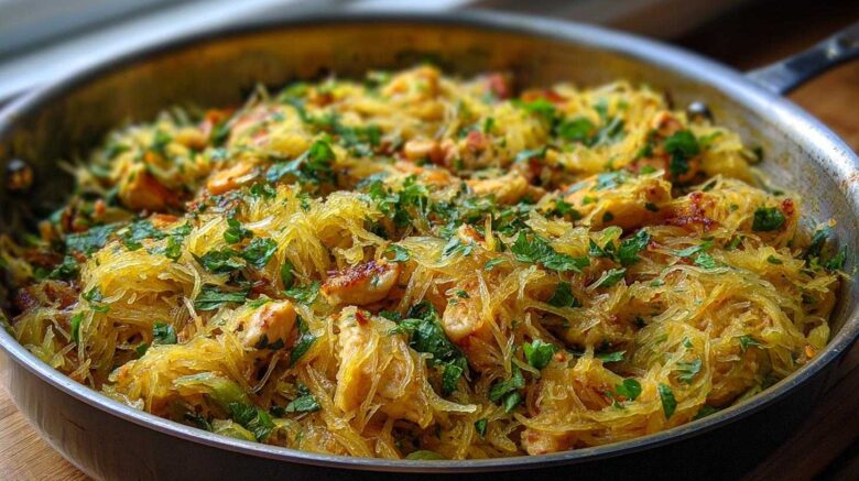Spaghetti Squash Pad Thai (Low-Carb Takeout Fix)