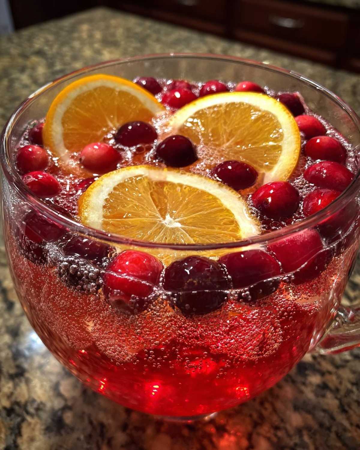 Sparkling Cranberry Orange Punch (Festive Non-Alcoholic Drink) - detail 3