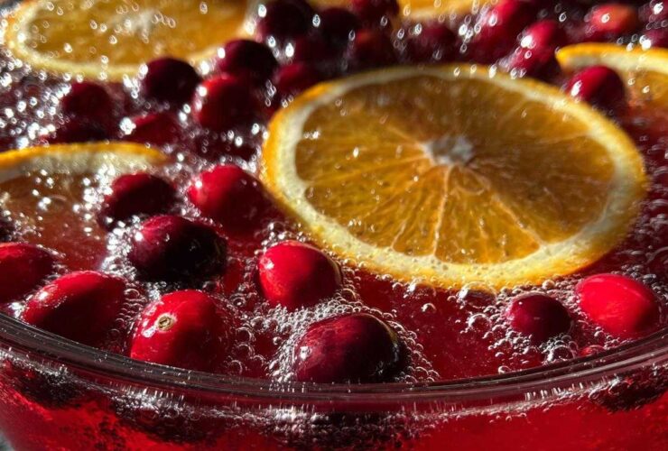Sparkling Cranberry Orange Punch (Festive Non-Alcoholic Drink)