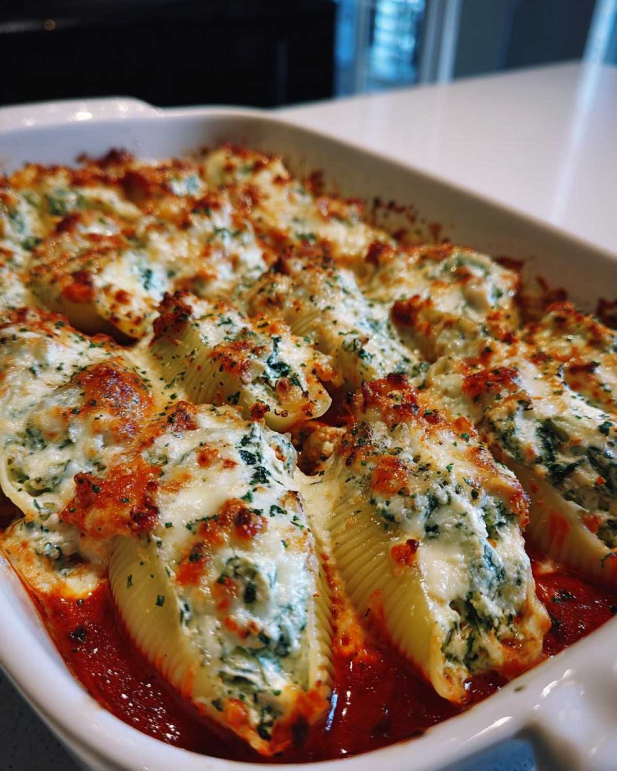 Spinach & Ricotta Stuffed Shells (Make-Ahead Freezer Meal) - detail 2