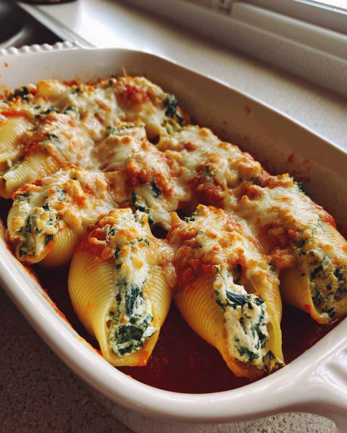 Spinach & Ricotta Stuffed Shells (Make-Ahead Freezer Meal) - detail 3